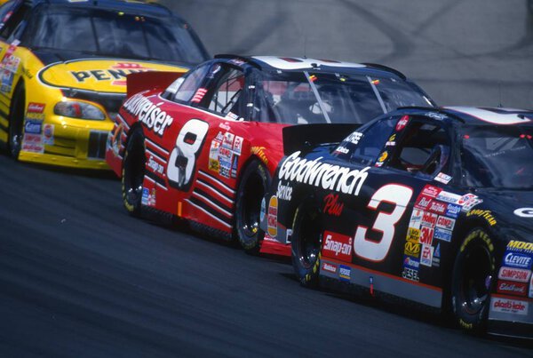 Dale Earnhardt and Dale Earnhardt Jr NASCAR Father and Son Race Car Drivers.
