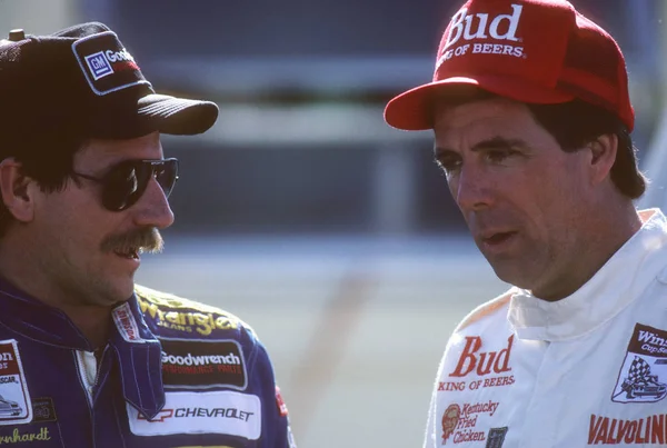 Dale Earnhardt Darrell Waltrip Conductores Nascar — Foto de Stock