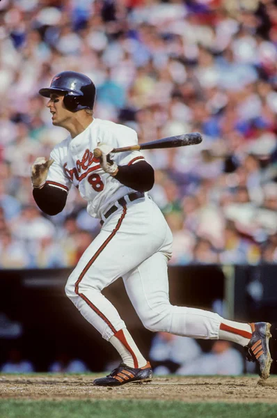 Cal Ripken Batting Voor Baltimore Orioles — Stockfoto