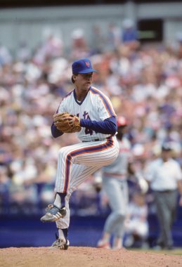 New York Mets için Roger Mcdowell sürahi.