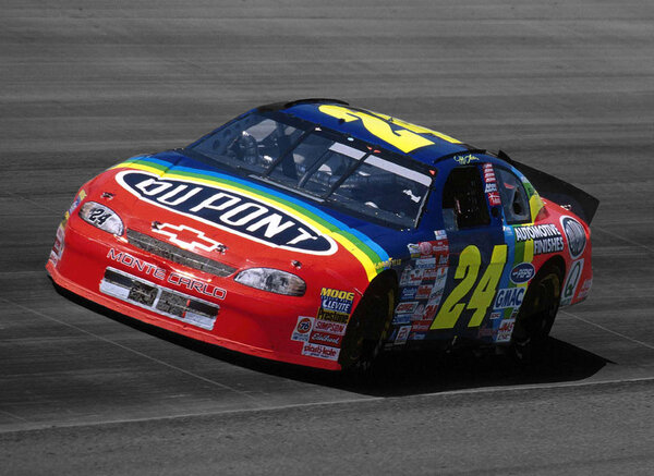 Jeff Gordon one of the all time great NASCAR driver racing.