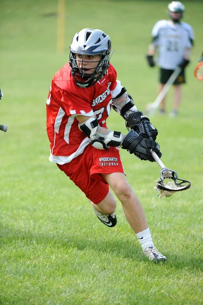 Youth Lacrosse High School Lacrosse Action Games Played Central New — Stock Photo, Image