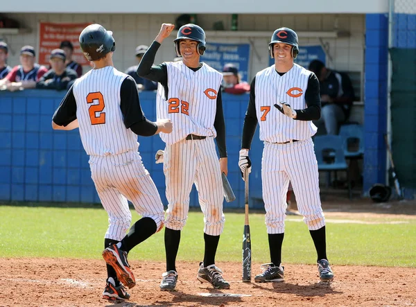 Střední Školu Baseball Akční Hra Hraje Východním Údolí Gilbert Arizona — Stock fotografie