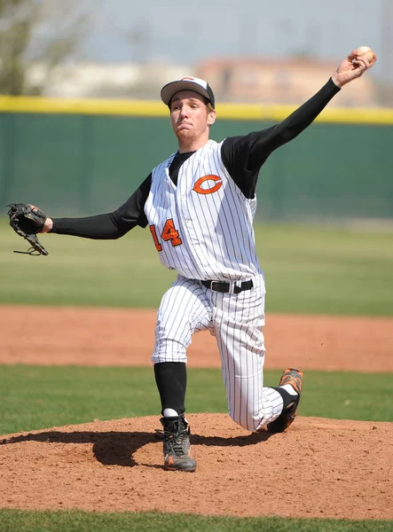 High School Secundaria Béisbol Juego Acción Que Juega East Valley — Foto de Stock