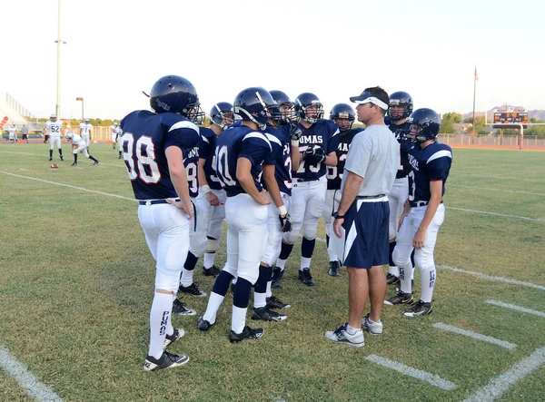 High School Futball Játék Akció Helyi Iskolában Fotót Arizona — Stock Fotó