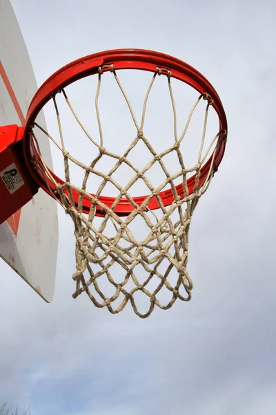 Basketball hoop with basketball net to be used at a local recreation center in Queen Creek Arizona.