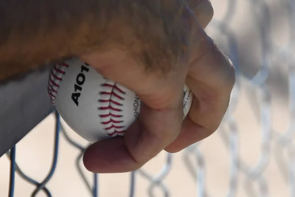 Игра Бейсбол Старшей Школы Ведется Ист Вэлли Гилберт Аризона — стоковое фото