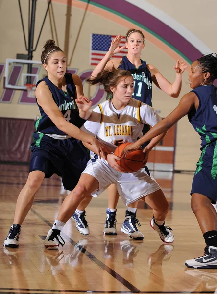 Girls High School Basketball Game Action Nike Tournament — Stock Photo, Image