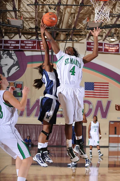 Ragazze High School Basket Gioco Azione Torneo Nike — Foto Stock