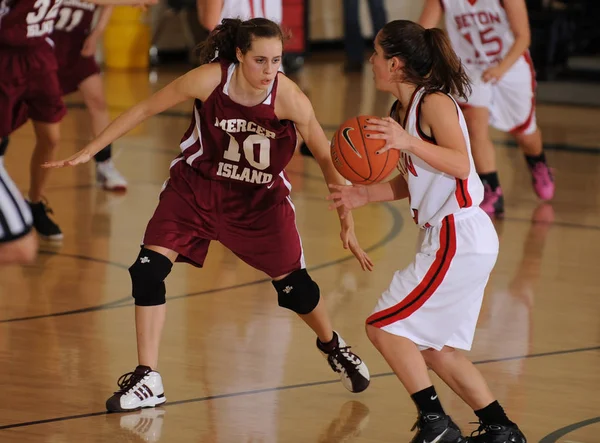 Fete High School Baschet Joc Acțiune Turneu Nike — Fotografie, imagine de stoc