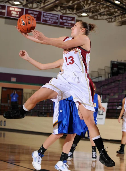 Ragazze High School Basket Gioco Azione Torneo Nike — Foto Stock