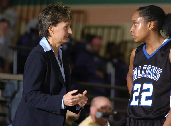 Ragazze High School Basket Gioco Azione Torneo Nike — Foto Stock