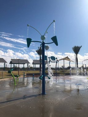 Gilbert, Arizona 'da yeni açılan çocuklar için Aqua park istasyonları.