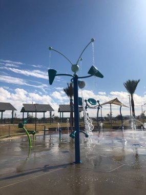 Gilbert, Arizona 'da yeni açılan çocuklar için Aqua park istasyonları.