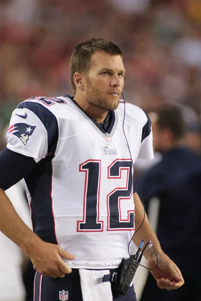 Tom Brady Quarterback New England Patriots Sidelines Game — Stock Photo, Image