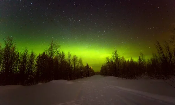 The Aurora,the Northern lights, "pasori", "aurora borealis — Stock Photo, Image