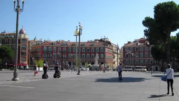 Piazza Massena a Nizza, Francia — Video Stock