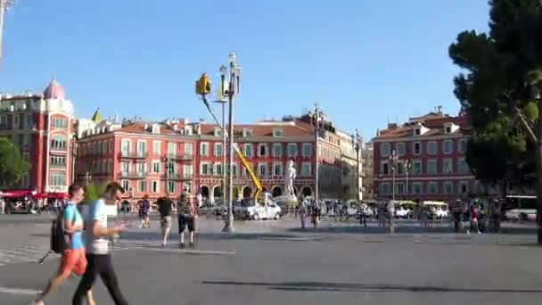 The fountain of the sun in Nice, France — Stock Video