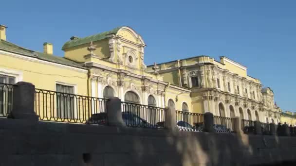 Hyperlapse der Fontanka-Böschung, st petersburg, Russland — Stockvideo