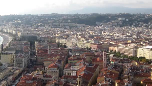 Panorama de Nice, França — Vídeo de Stock