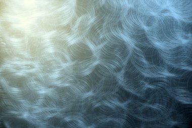 Paslanmaz çelik yüzeyinde daire