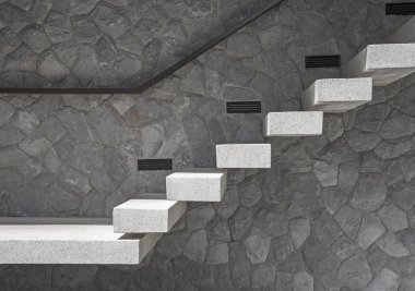 Modern beton merdivenler