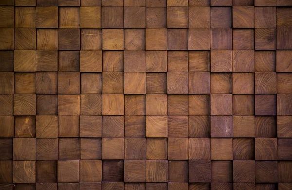 Wall texture with wood cube — Stock Photo, Image