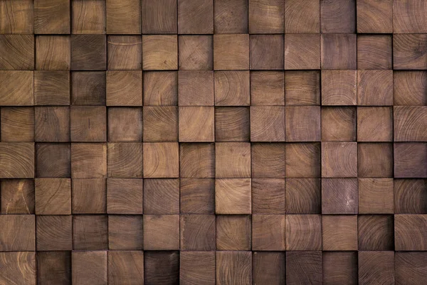 Wall texture with wood cube — Stock Photo, Image