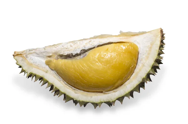 Durian op witte achtergrond — Stockfoto