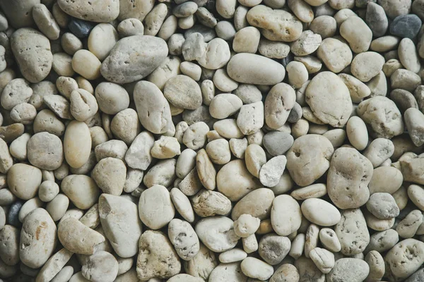 Pile of white pebble stones — Stock Photo, Image