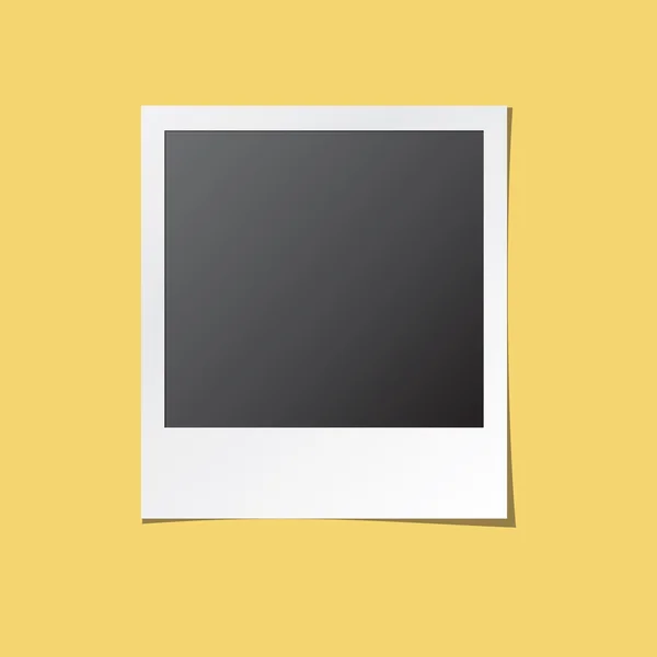 Instant Photo Frame Isolated Vector — Stock Vector