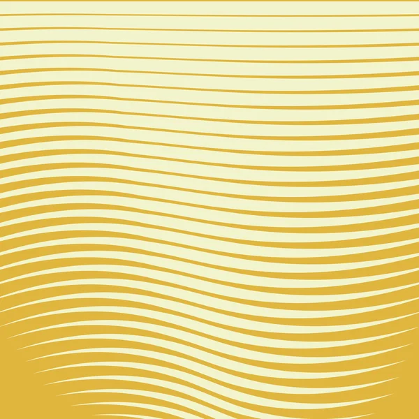 Halftone malli Golden Wavy Lines — vektorikuva