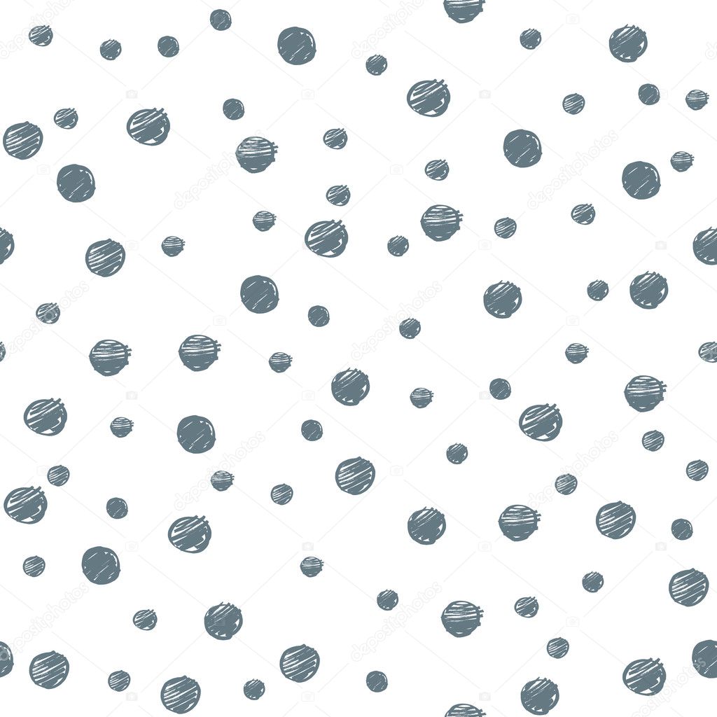 Silver Painted Random Dots Seamless Pattern