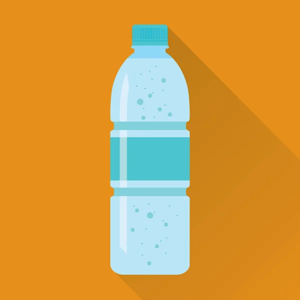 Tatlı su düz simgesi plastik şişe