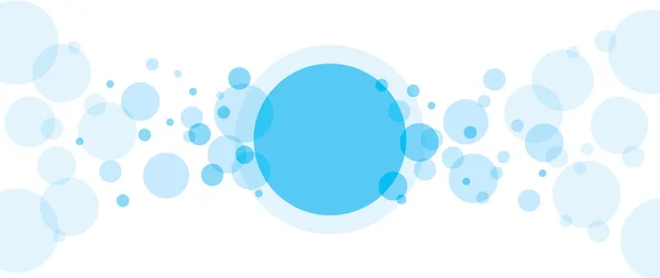 Fondo abstracto con círculos azules transparentes — Vector de stock
