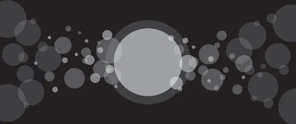Fondo abstracto con círculos blancos transparentes — Vector de stock