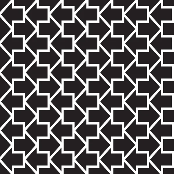 矢印のシームレスな幾何学的なパターン — ストックベクタ