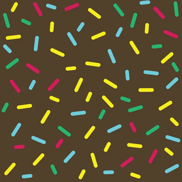 Modèle sans couture de vitrage de donut coloré — Image vectorielle