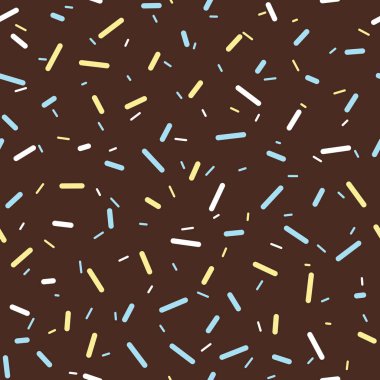 Renkli Sprinkles çörek çikolata sır Seamless Modeli