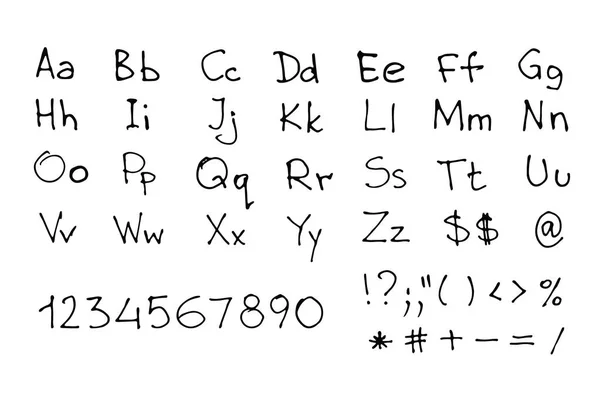 Рукописних шрифтів — стоковий вектор