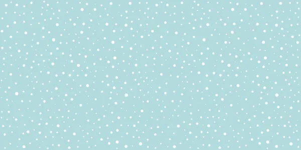 Snow Falling Seamless Pattern Christmas Background — Stock Vector