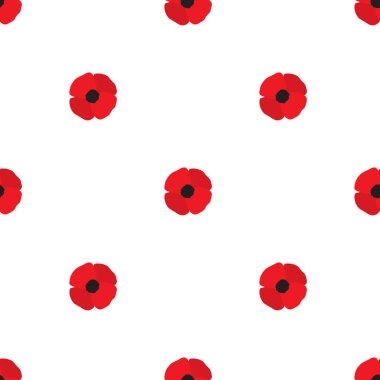 haşhaş çiçekleri seamless modeli