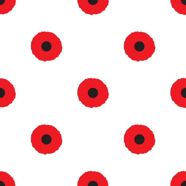 Poppy naadloos patroon — Stockvector