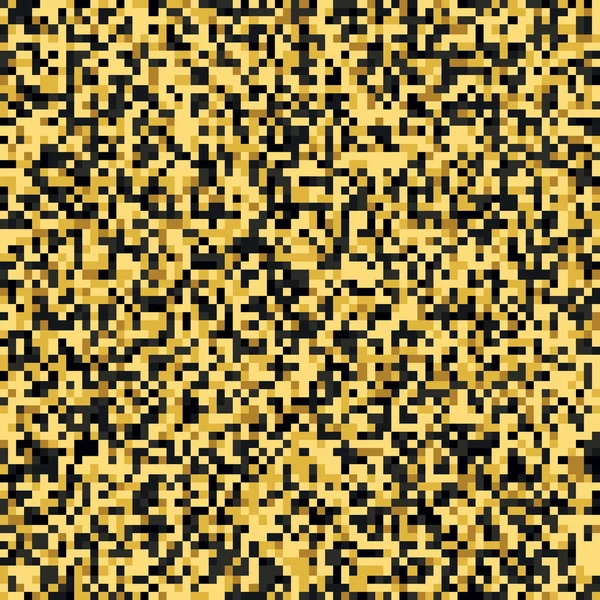 Patrón de píxeles de tonos dorados — Vector de stock