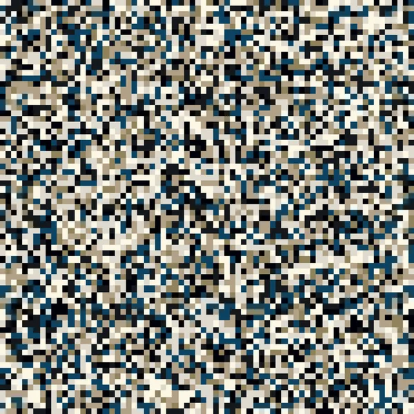 Patrón sin costura Boho Tones Pixel — Vector de stock