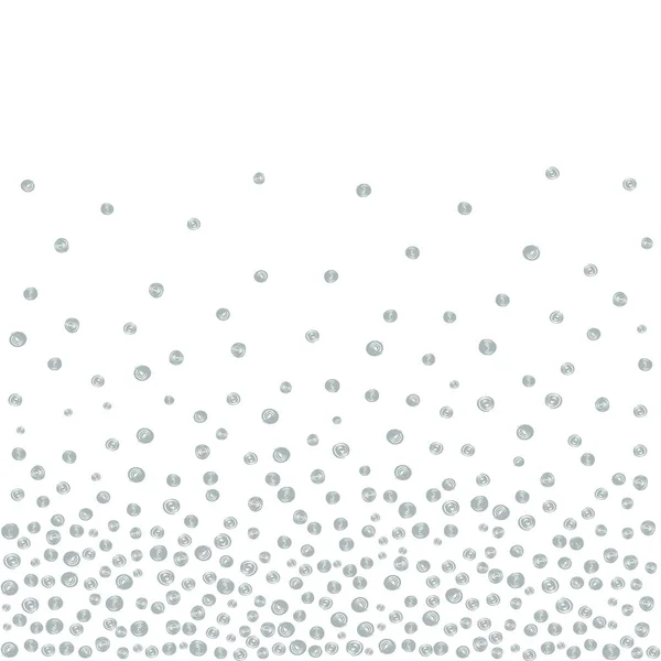 Випадкові падаючі срібні крапки фон — стоковий вектор