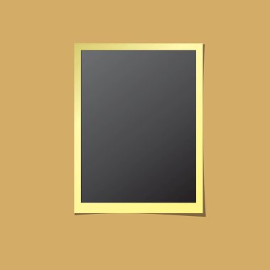 Kağıt fotoğraf izole vektör çerçeve