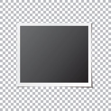 Kağıt fotoğraf izole vektör çerçeve