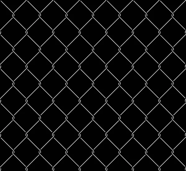 Metallic Wired Fence Seamless Texture Overlay — Stock Vector