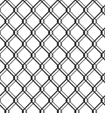 Wired Metallic Fence Seamless Pattern clipart